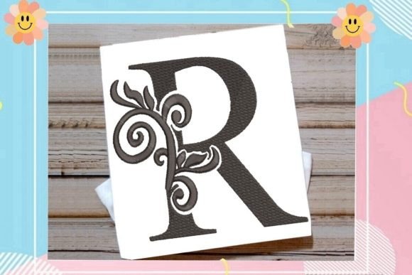 Beautiful Letter R Monogram