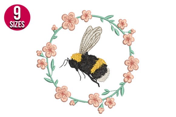 Bee Wreath: A Craft Fair-Ready Embroidery Design