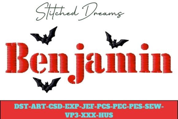 Benjamin Embroidery Design