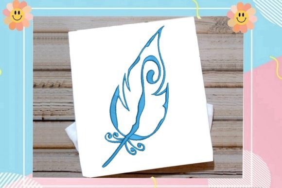 Delicate Blue Feather