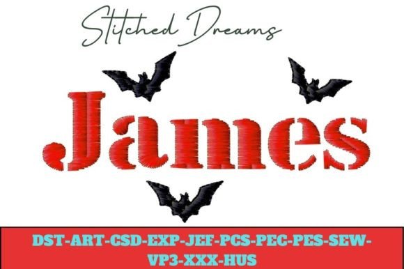 James Embroidery Design: A Thoughtful Halloween Keepsake
