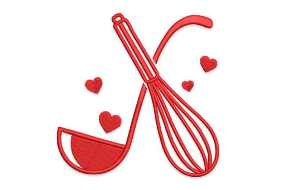 Kitchen Utensils Embroidery Design