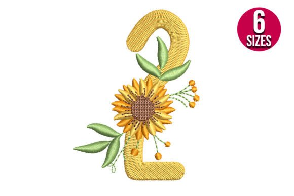 Sunflower Alphabet Number Two